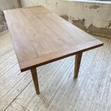 Table de ferme en pin et chêne