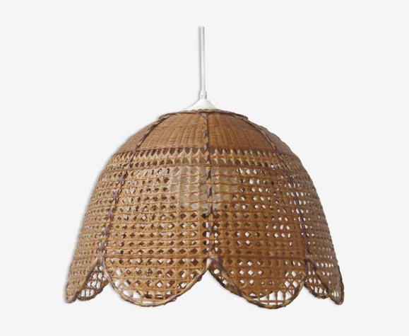 Suspension en rotin et cannage