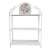 Antique wrought iron shelf
