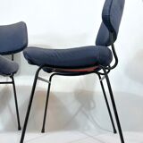 Erberto Carboni for Arflex, Set of six Delfino dining chairs. 1950s