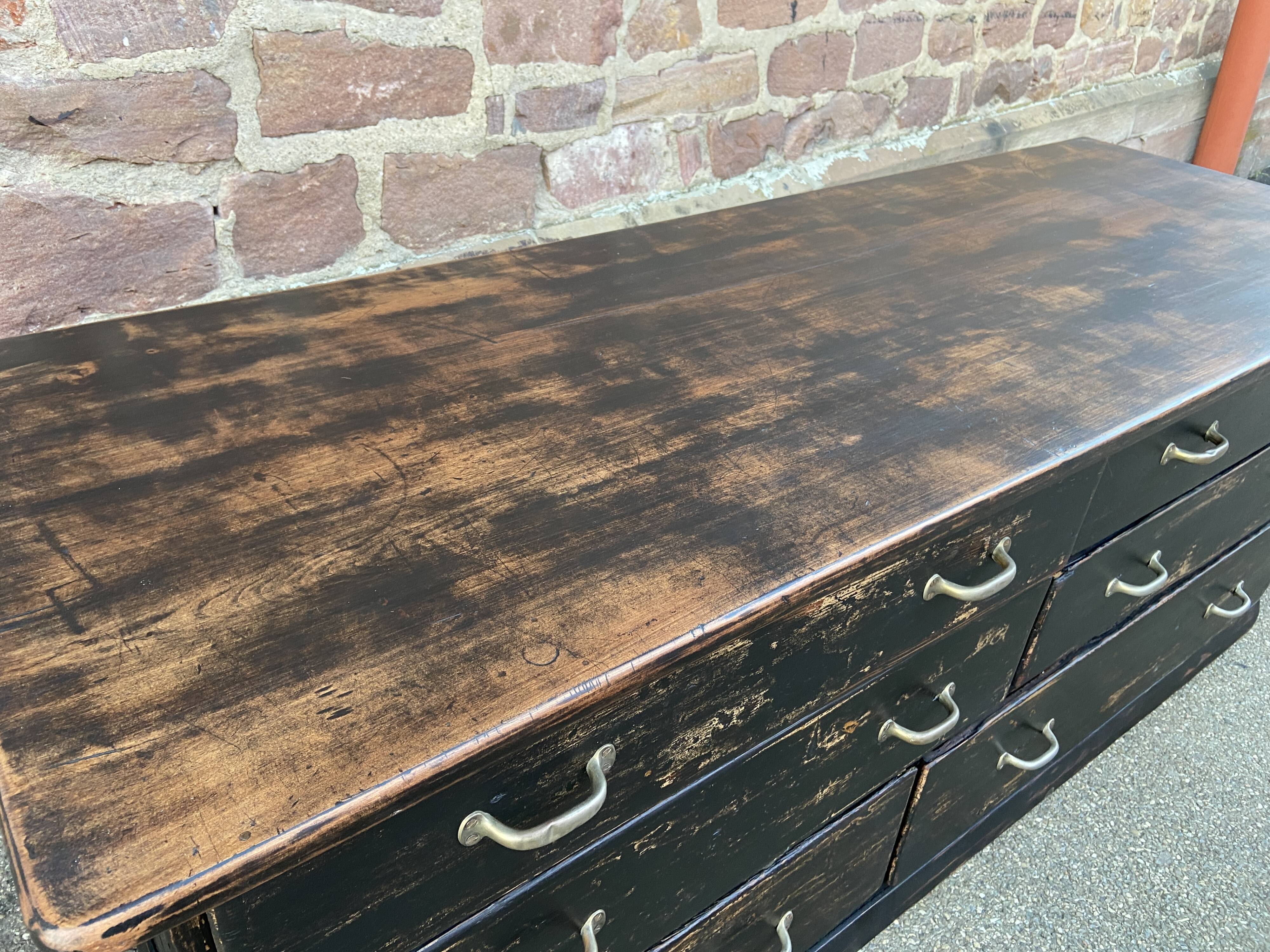 Haberdashery counter with drawers 1900