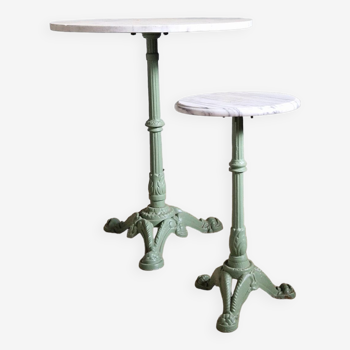 Pretty bistro table and pedestal table