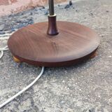 Floor lamp in teak and bronze around 1960