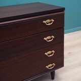Commode en acajou, années 60, design danois, fabriquée au Danemark