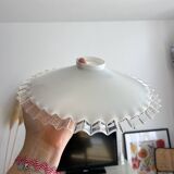 White opaline lampshade