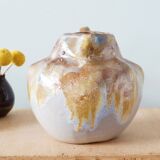 Art Nouveau pitcher in flamed stoneware, 20s