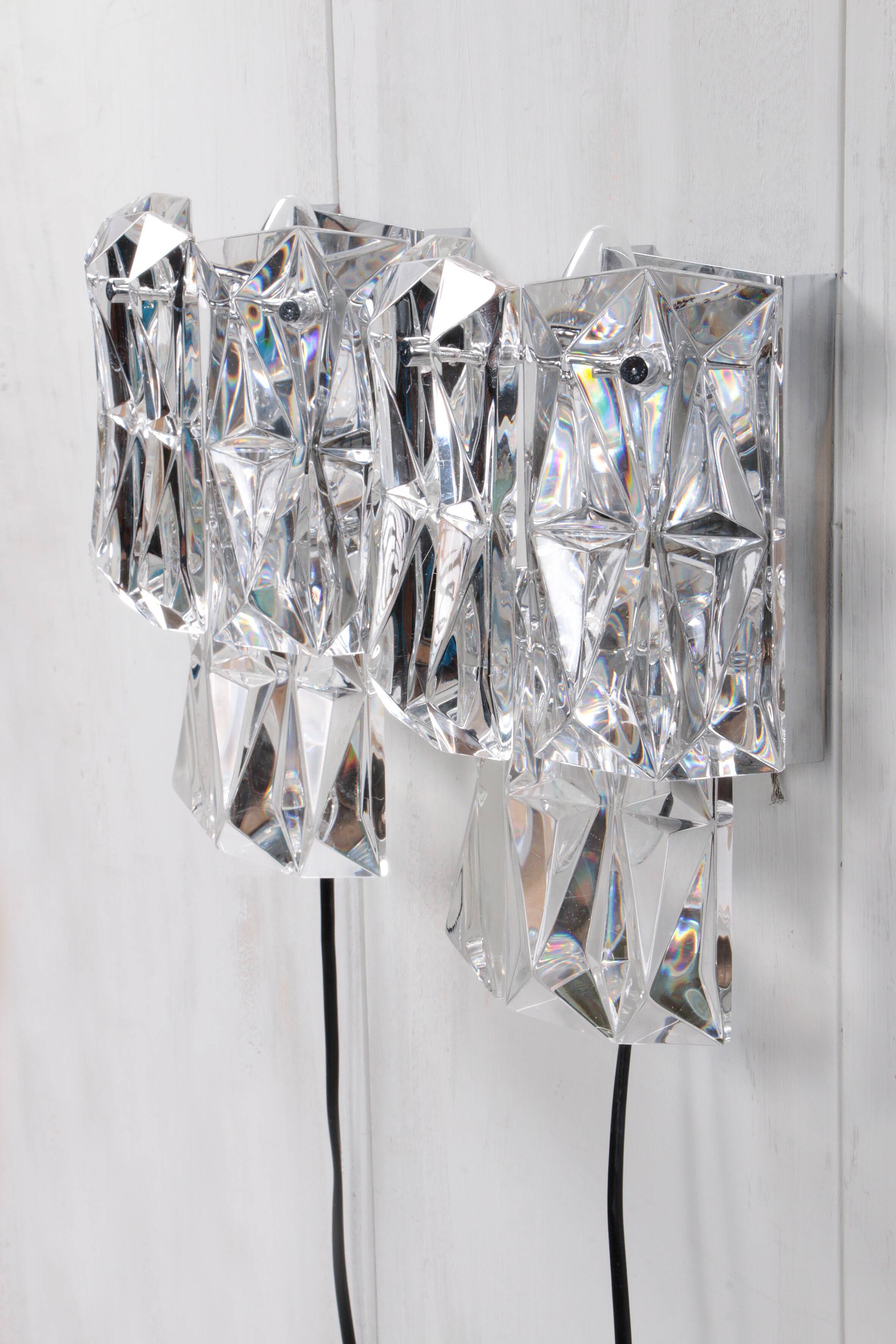 Kinkeldey Set van twee wandlampjes,1970 Duitsland