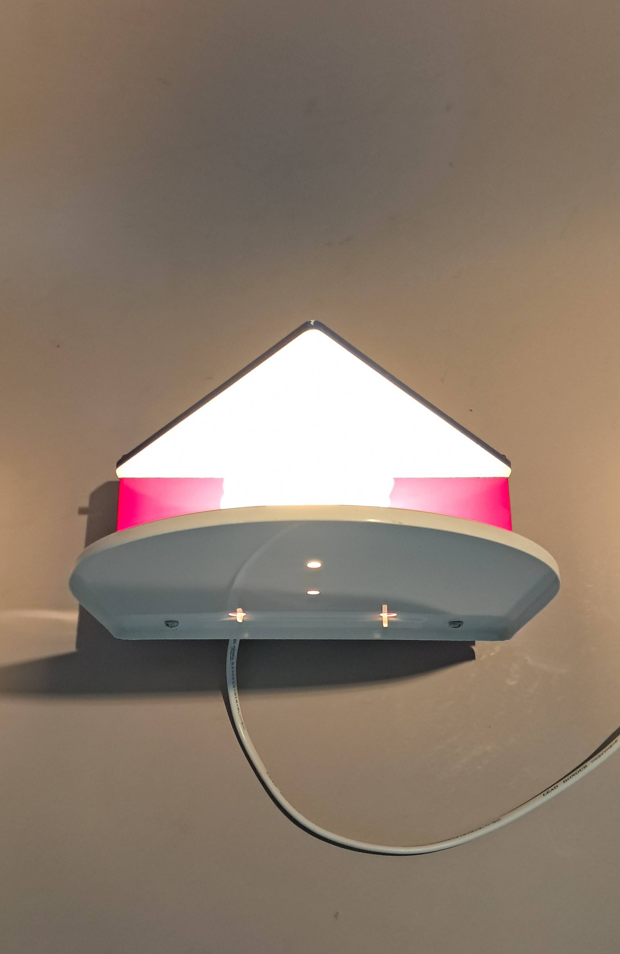 Memphis-style wall lamp from Ikea, vintage, by Ettore Sottsass, 1980.