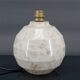 Modernist Art Deco ball lamp in carved marble, France, Circa 1930
