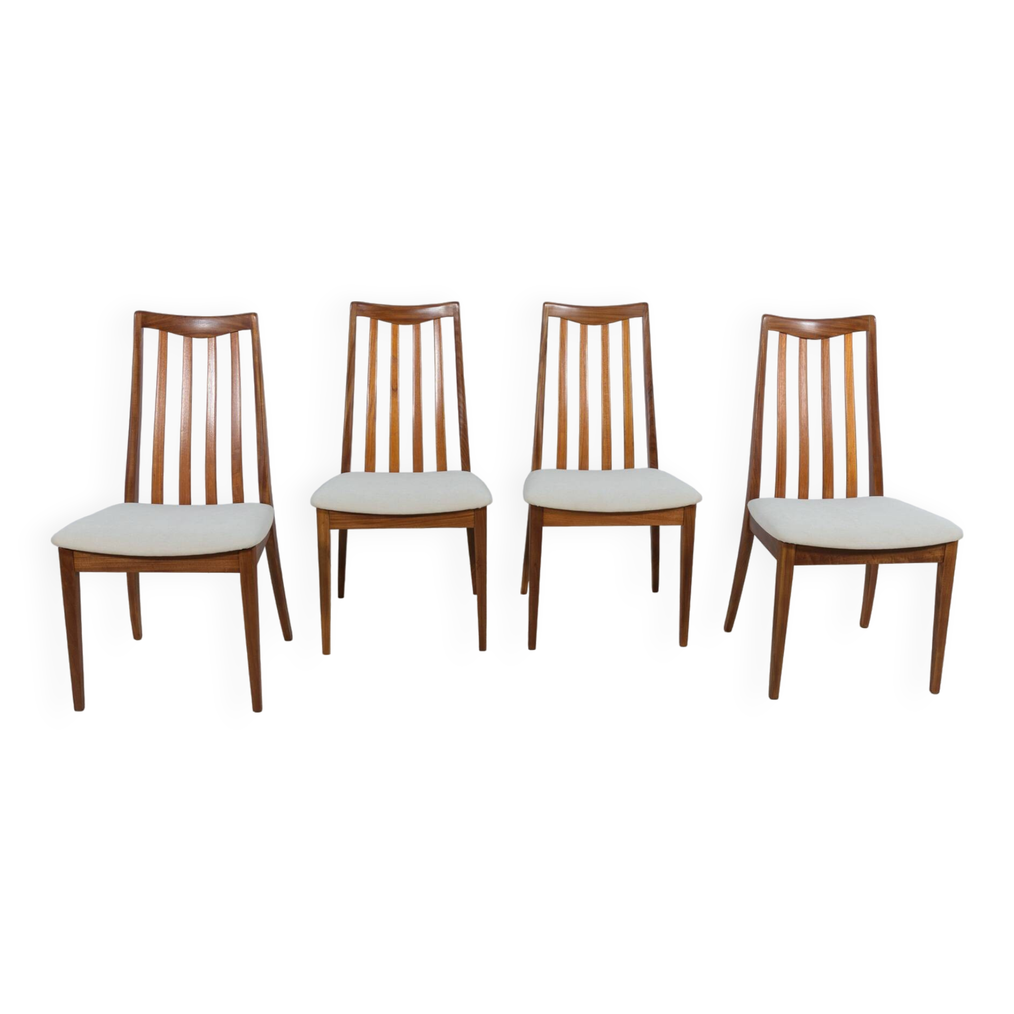 Mid-Century Teak Dining Chairs by Leslie Dandy for G-Plan, 1960s, Set of 4