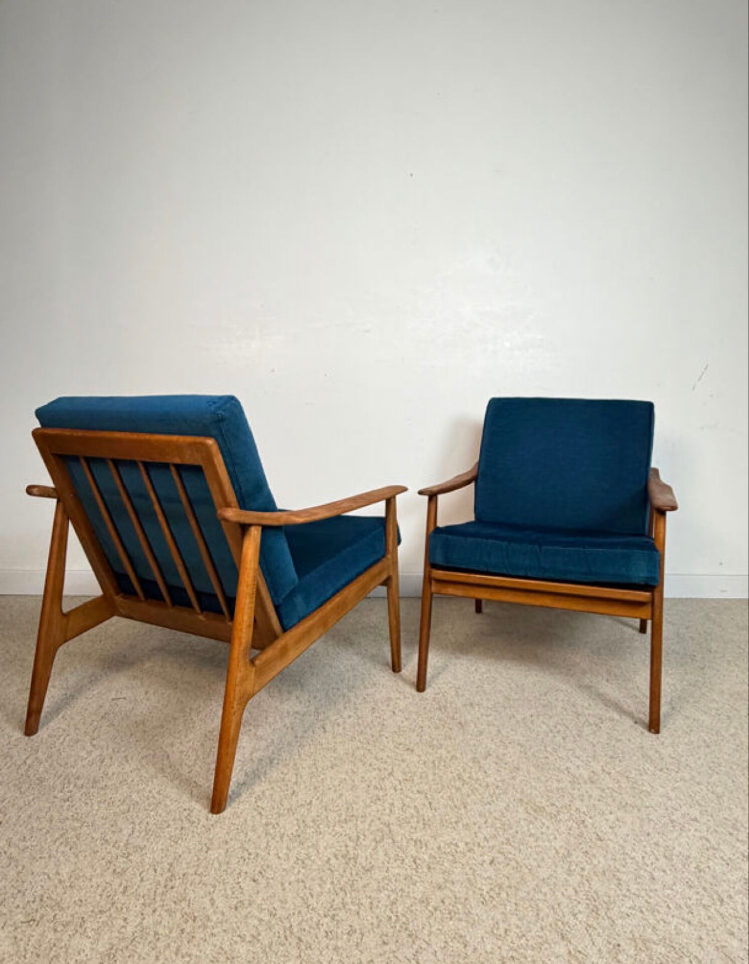 Pair of Scandinavian style armchairs