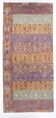6x13 Kilim Red & Blue Long Wide Ethnic Pattern Wool Kilim Rug, 176x390 Cm