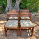 Chaises en ormes massif circa 70