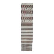 1970s vintage Turkish runner handwoven wool flatweave kilim rug 69x280