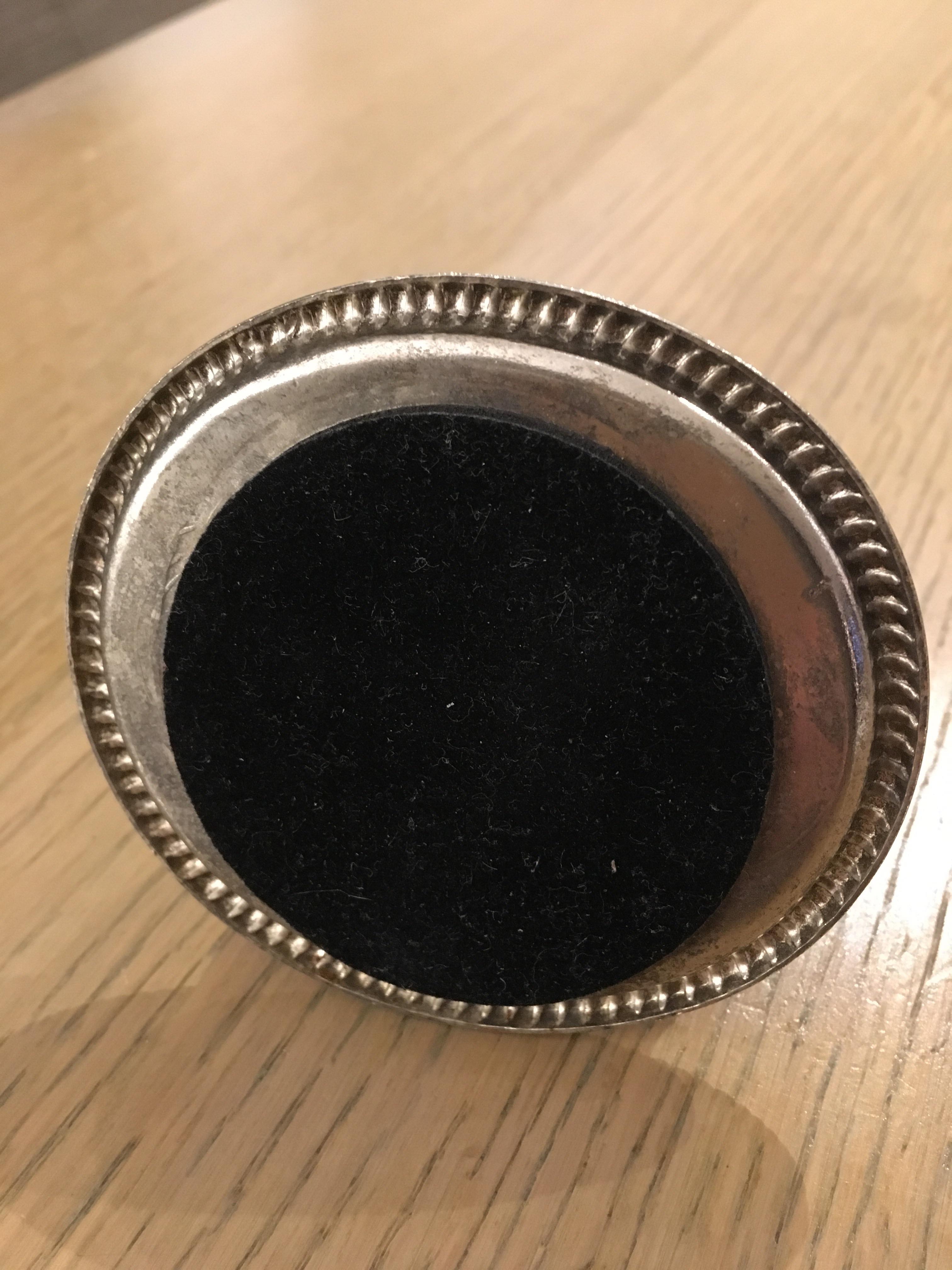 Wearing silver metal rings