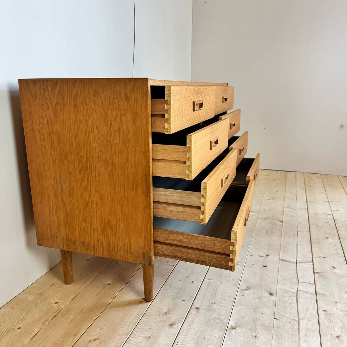 Oak chest of drawers, Denmark 1960