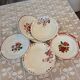 6 mismatched antique soup plates