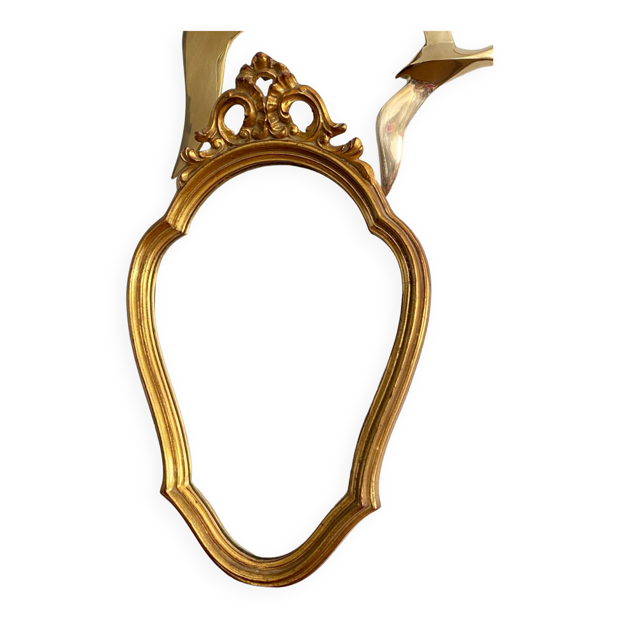 Old gilded mirror 40x24 cm