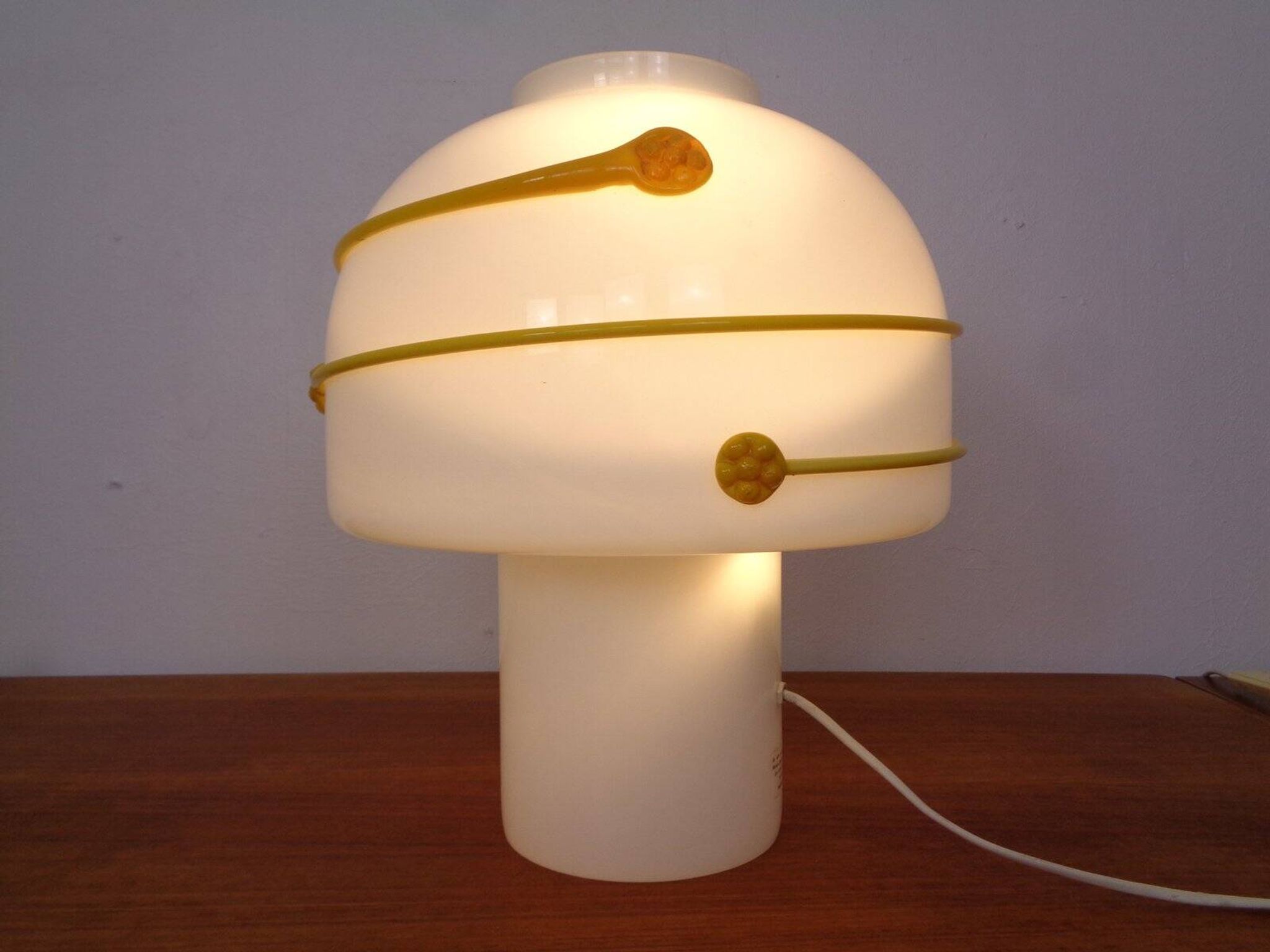 Large Murano Mushroom Table Lamp, Italy, 1970s