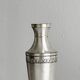 Pair of silver-plated flower vases