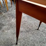 Extendable table with extensions old vintage compass legs design XXeme