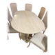Table en travertin et ses 8 chaises