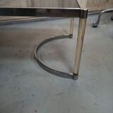 Plexiglas and iron coffee table