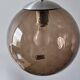 Smoked glass ball pendant light by Raak 1970