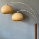 Dijkstra Double Arc Mushroom Lampamp | | d’éclairage de l’ère spatiale Rétro Lumière debout des années 70
