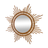 Rattan sun mirror