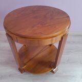 Round art deco coffee table