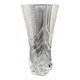 Large worked transparent glass vase