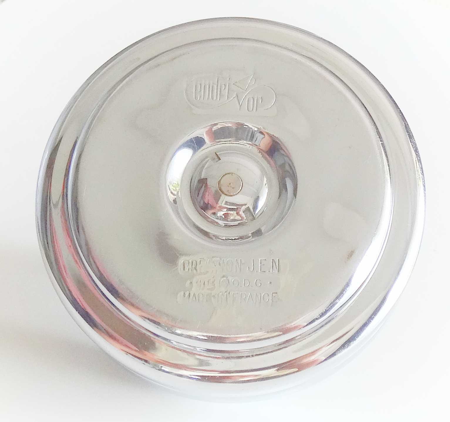 French chrome pusher ashtray 60 years