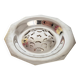 Antique butter dish in the Coquillor style, made of silver-plated metal.