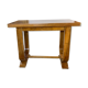 Table époque art déco à plateau ouvrant loupe de noyer