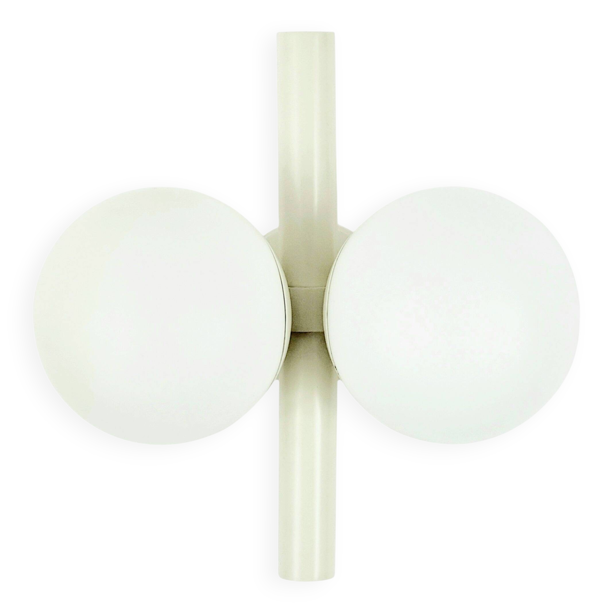 Mid Century Space Age Opaline Glass Wall Lamp from Kaiser, Germany, 1960s
