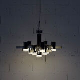 Pair of chandeliers from Sciolari 70 years chrome steel