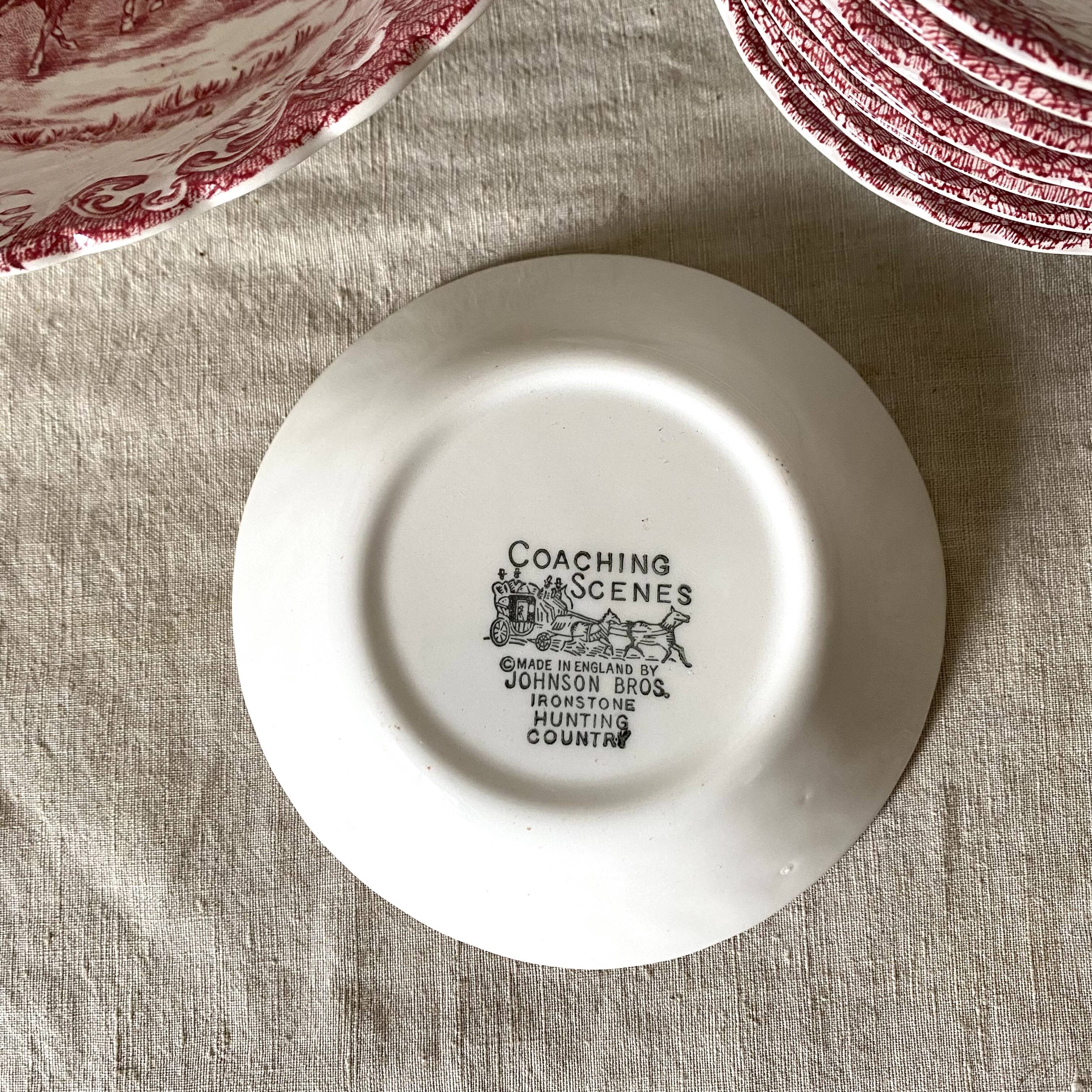 Johnson brother english porcelain cups and salad bowl
