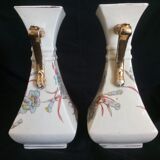 Art Nouveau cracked ceramic trim, eyelet patterns