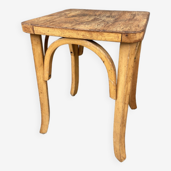 Tabouret bois courbé 1950 bentwood Footstool Baumann