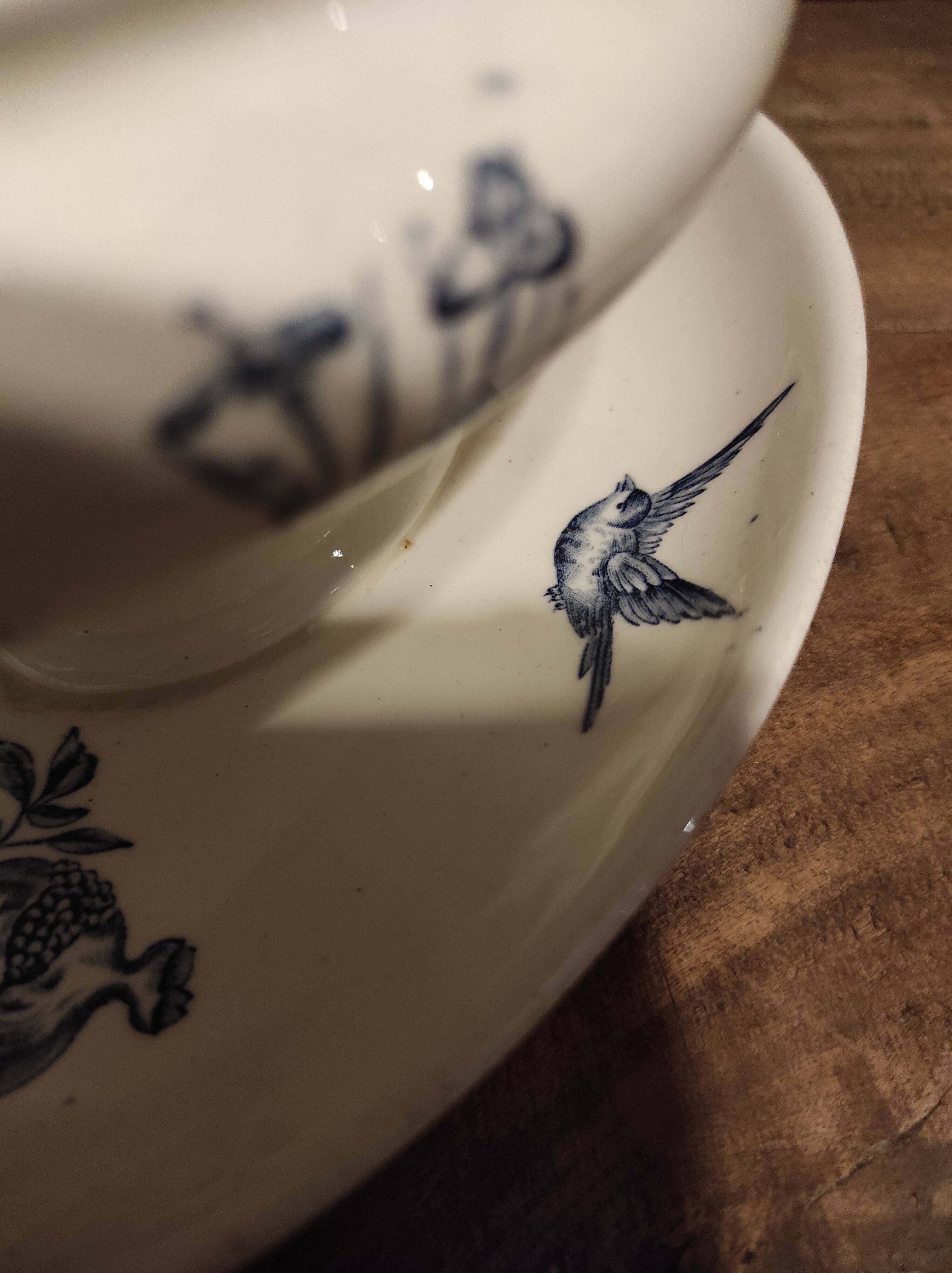 French vintage sauce boat, R. Lafitte, Terre de Fer, Salins