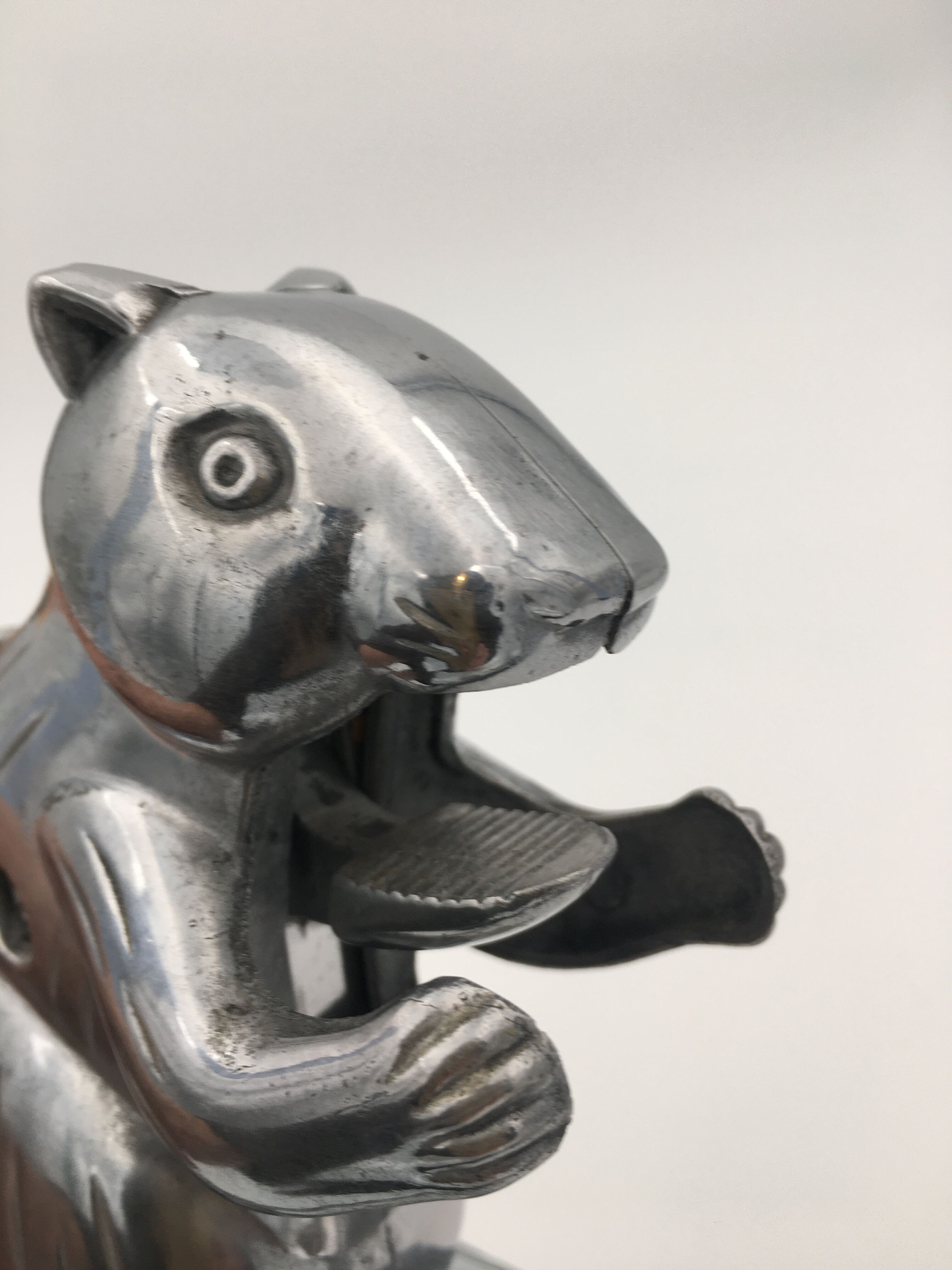 Nutcrackers, vintage nutcrackers squirrel shape, aluminum - 20th century