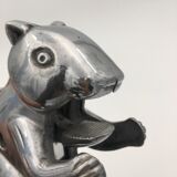 Nutcrackers, vintage nutcrackers squirrel shape, aluminum - 20th century