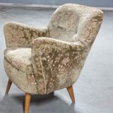 Pair of armchairs flower 50s