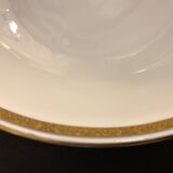 Limoges porcelain salad bowl Bernardaud, gilded Greek decoration, twentieth century