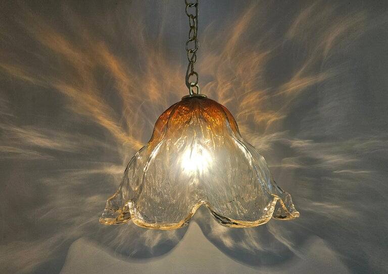 Suspension Kaiser Leuchten, verre de Murano, Allemagne, années 1970.