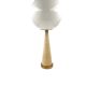 Conic parchment and brass table lamp, France 1960