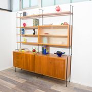 Mid-century teak shelf, designed by Hilker for Omnia, Germany, 1960s