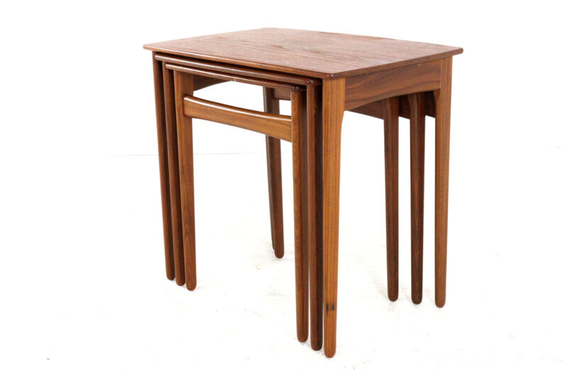 Svend Åge Madsen nesting tables - danish design in teak  mid century modern