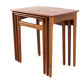 Svend Åge Madsen nesting tables - danish design in teak  mid century modern